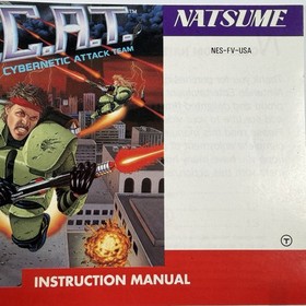 SCAT (Special Cybernetic Attack Team) NES Manual Only - RARE HTF - Near Mint!