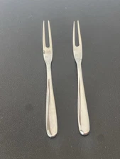 Fortessa 18/10 Stainless Steel Two Prong  Olive Pickle 2 Forks High Quality