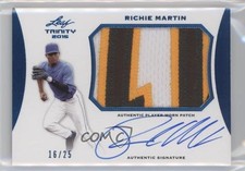 2015 Leaf Trinity Patch Auto Blue 16/25 Richie Martin #PA-RM1 Patch Auto 2o2