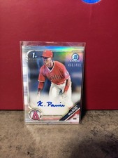 2019 Bowman Chrome Draft Kyren Paris RC Auto Refractor 460/499! Angels
