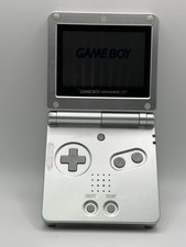 Nintendo Game Boy Advance SP Platinum Silver Handheld AGS-001 - No Charger