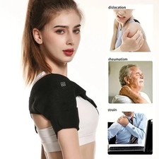 Heated Shoulder Brace Massage Rotator Cuff Support Compression Wrap Rechargeable
