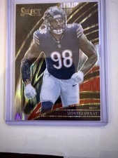 Panini Select 2025 Prizm Montez Sweat Club Level Bears #273 Football Card