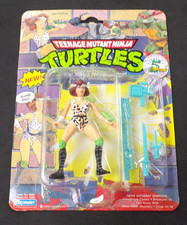 VINTAGE 1992 PLAYMATES TMNT APRIL THE NINJA NEWSCASTER ACTION FIGURE NEW SEALED