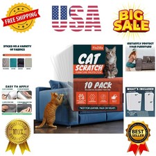 Anti Cat Scratch Furniture Protector, 10-Pack Couch Protector from Cat Claws ...