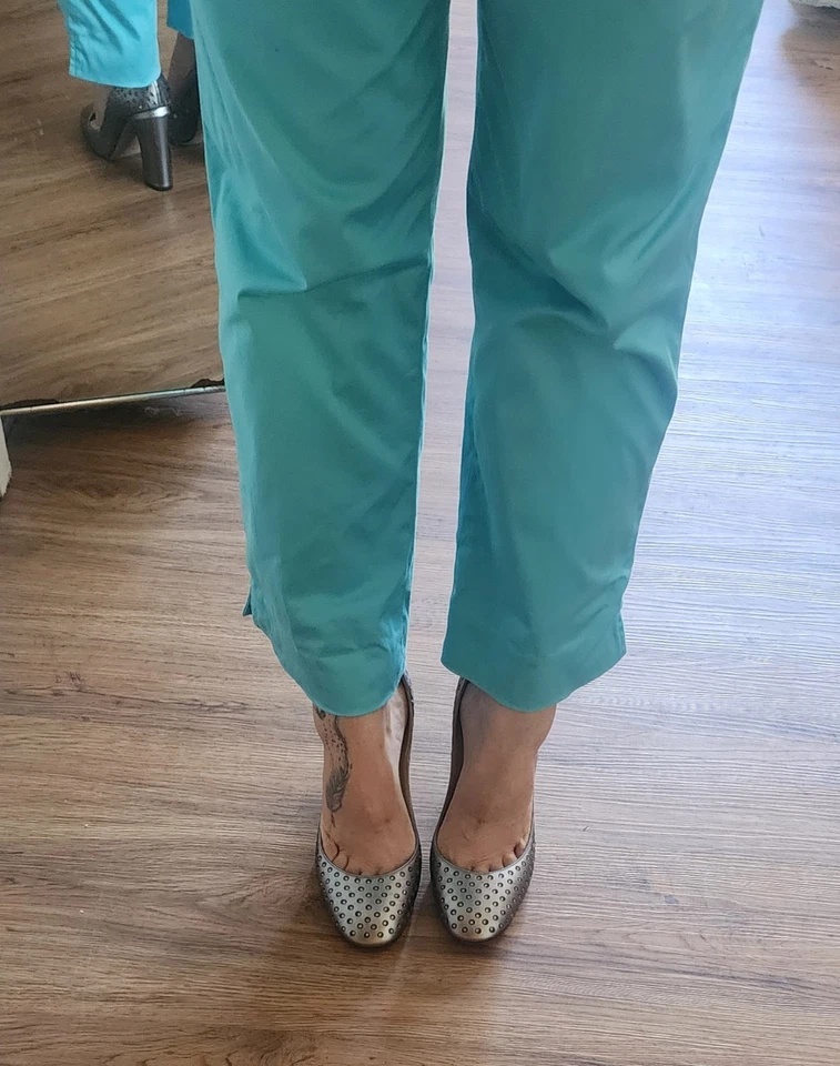 Lauren Ralph Lauren Pant Suit Women Size 6 Blue Blazer Pants - Image 4 of 4