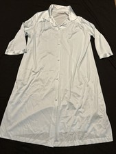 Vanity Fair Nightgown Size L Nylon Mid sleeve Pre-owned VTG Blue B13