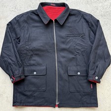 Vintage 90 s Marlboro Reversible Wool Blend Cost Black Red Size XL NWT