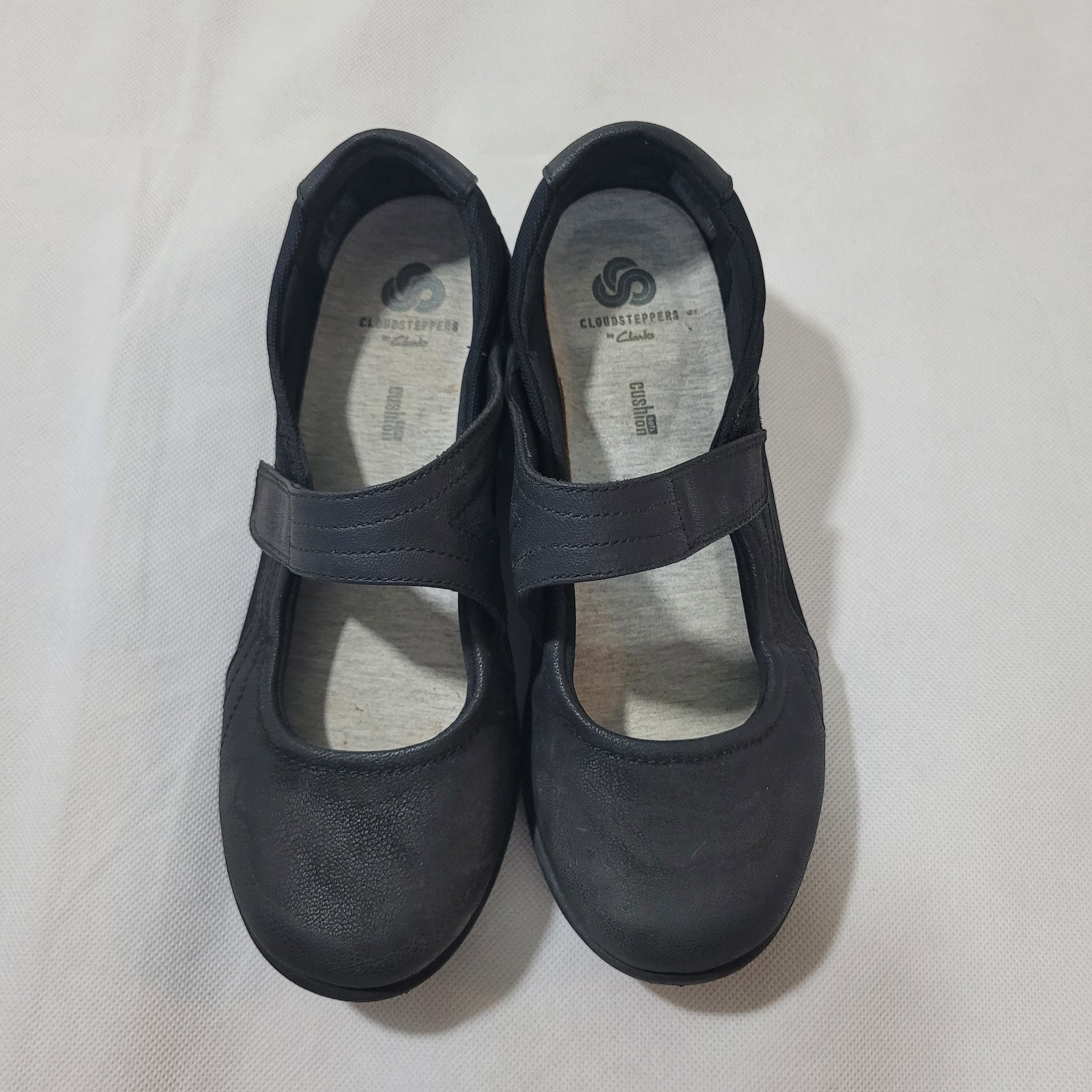 Clarks Cloud Steppers Sz 9 Black Sillian Bella Mary Jane Shoes Women’s Comfort