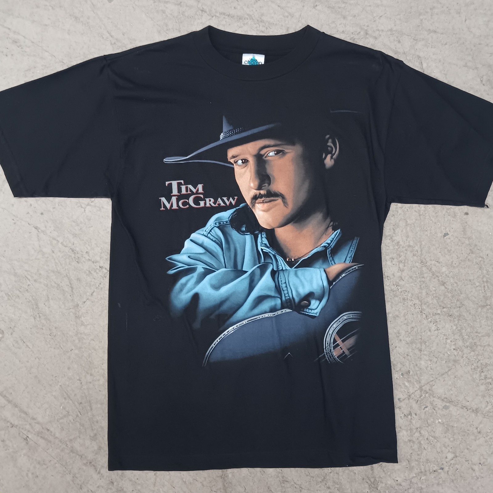 Vintage NWOT 90s Tim Mcgraw AOP Dont Take The Girl Concert Merch Shirt L 20x30