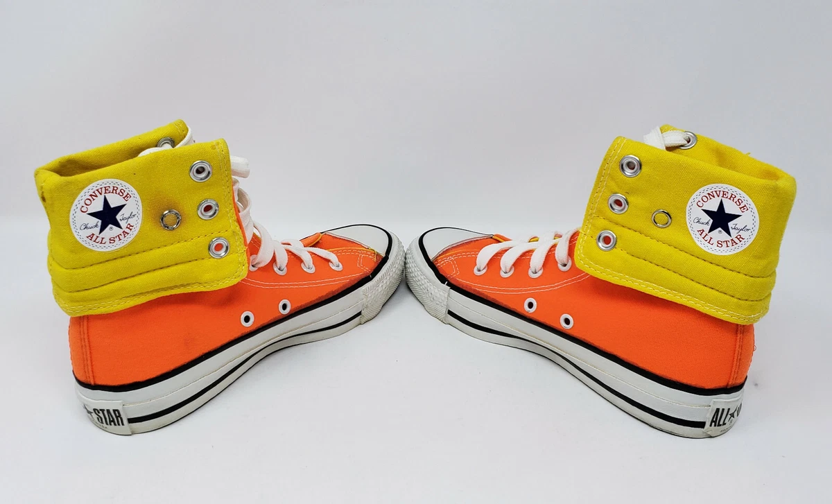 Kids orange sales converse high tops
