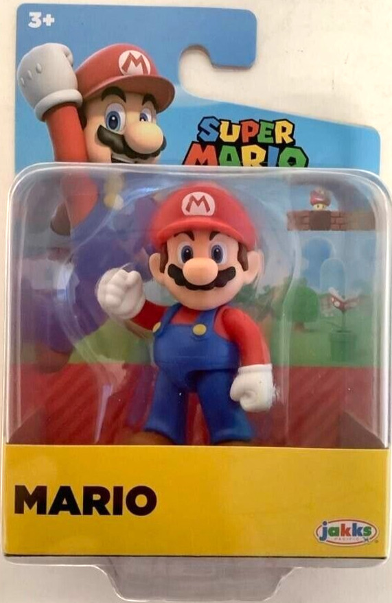 NEW Jakks 42132 World of Nintendo Super Mario Bros 2.5-Inch MARIO Mini-Figure