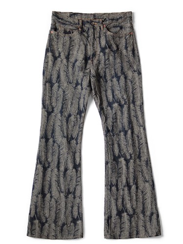 Pantalon jean évasé taille haute KAPITAL "12 2024 oz denim 5P OKABELLBO" 17763