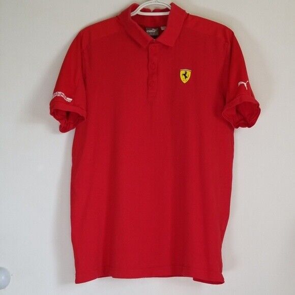 Puma Scuderia Ferrari Premium 10th Anniversary 1 4 Zip Polo Shirt Red Xl For Sale Online Ebay