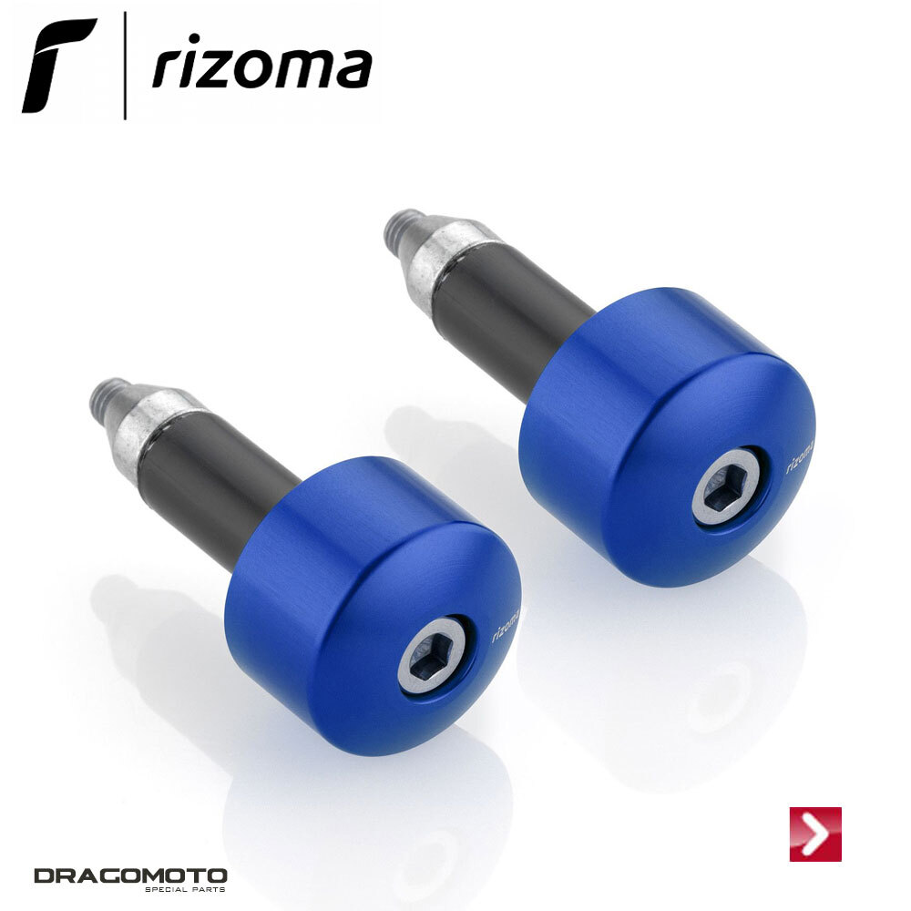 Embouts de guidon RIZOMA MA534U bleu tuning scooter Vespa GTS 300 Super 2017 2018