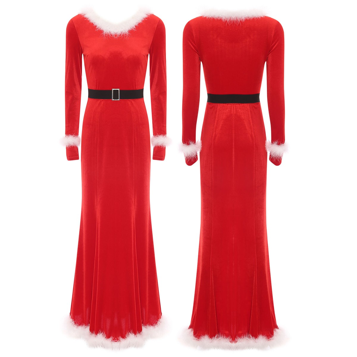 christmas dresses for women nearby long sleeve christmas dress women nearby See Orange Red Christmas Dress  Women Office Long Sleeve Warm Winter Dr  Gyrem K Store