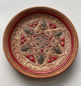 4 1/2” Bonis Handmade Clay Pottery Rhodes Greece