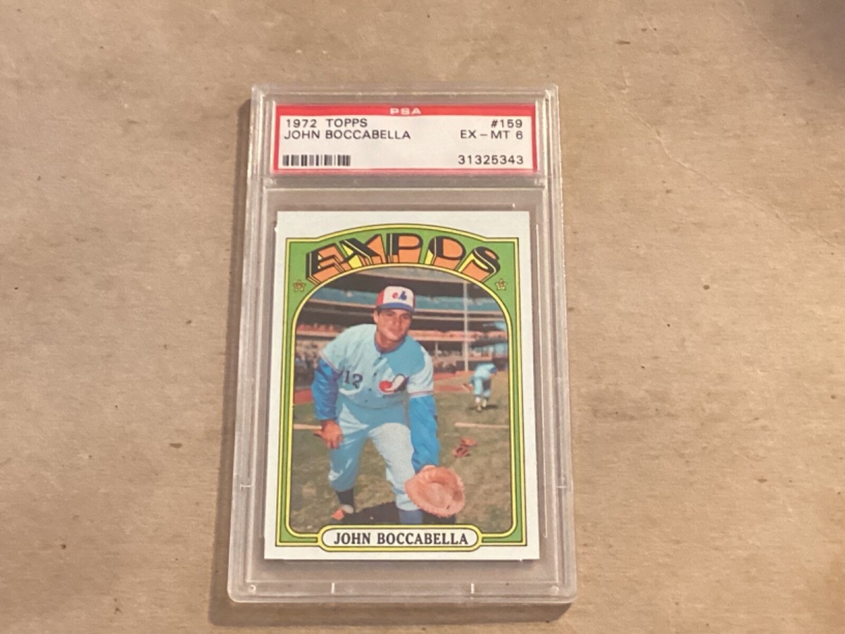 1972 TOPPS JOHN BOCCABELLA CARD #159 Graded PSA 6 EX-MT - 31325343