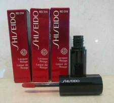 SHISEIDO LACQUER ROUGE GLOSS # RD 314 .2 OZ BOXED (LOT OF 3) 