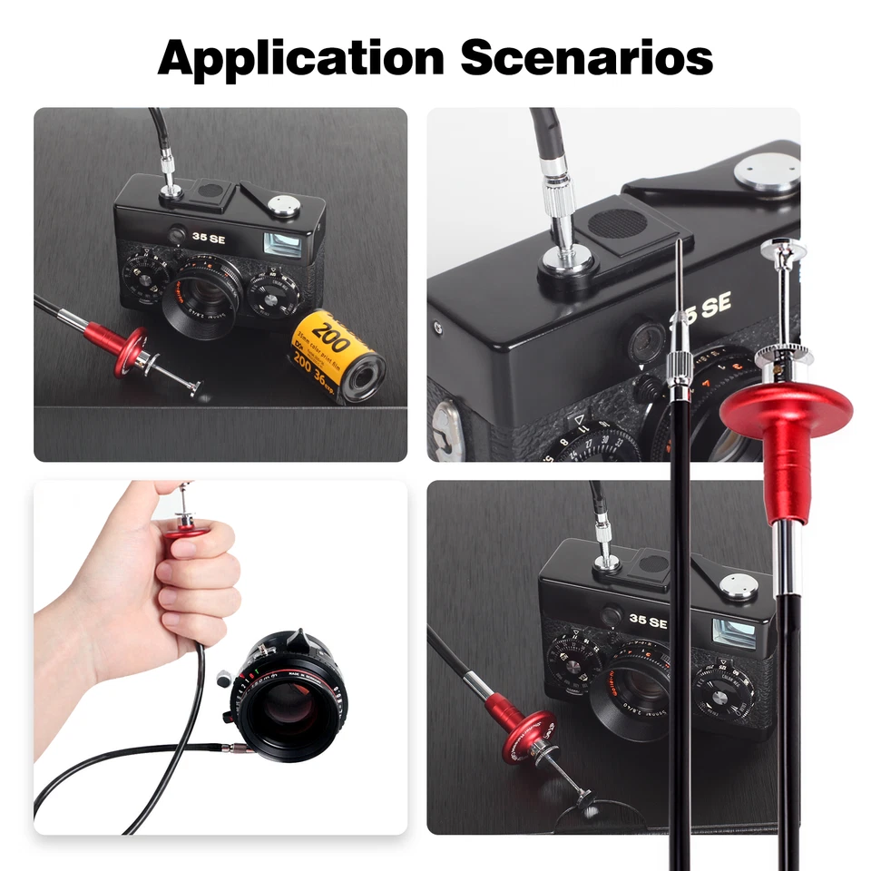 Shutter Release Cable 100cm 39” For Nikon Fujifilm Canon Olympus TLR SLR Camera - Image 2 of 4