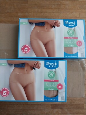 Sloggi 24/7 Midi-Slip FürDamen, 3er-Pack
