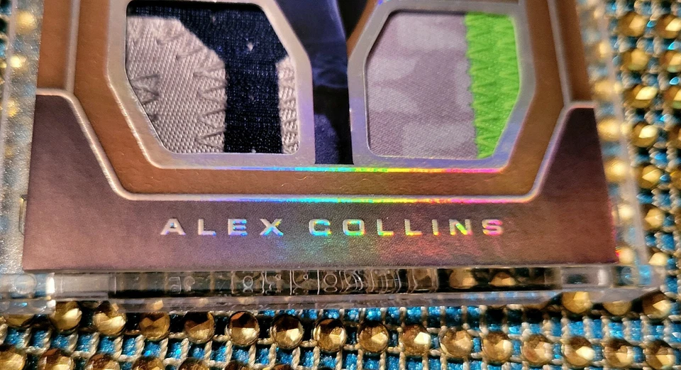 💎‼️#d 6/8 MINT 2016 Panini Infinity Alex Collins RC GOLD JERSEY UHD PICS👀📸 - Image 3 of 4