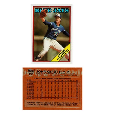 1988 Topps Baseball Cards Choose Your Cards #101-200 Near mint or better