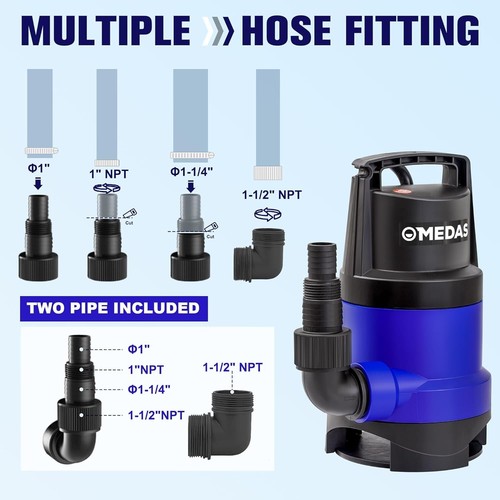 Efficient 1HP Submersible Pump with 31ft Lift for Pool Drainage & Irrigation - Picture 8 of 10