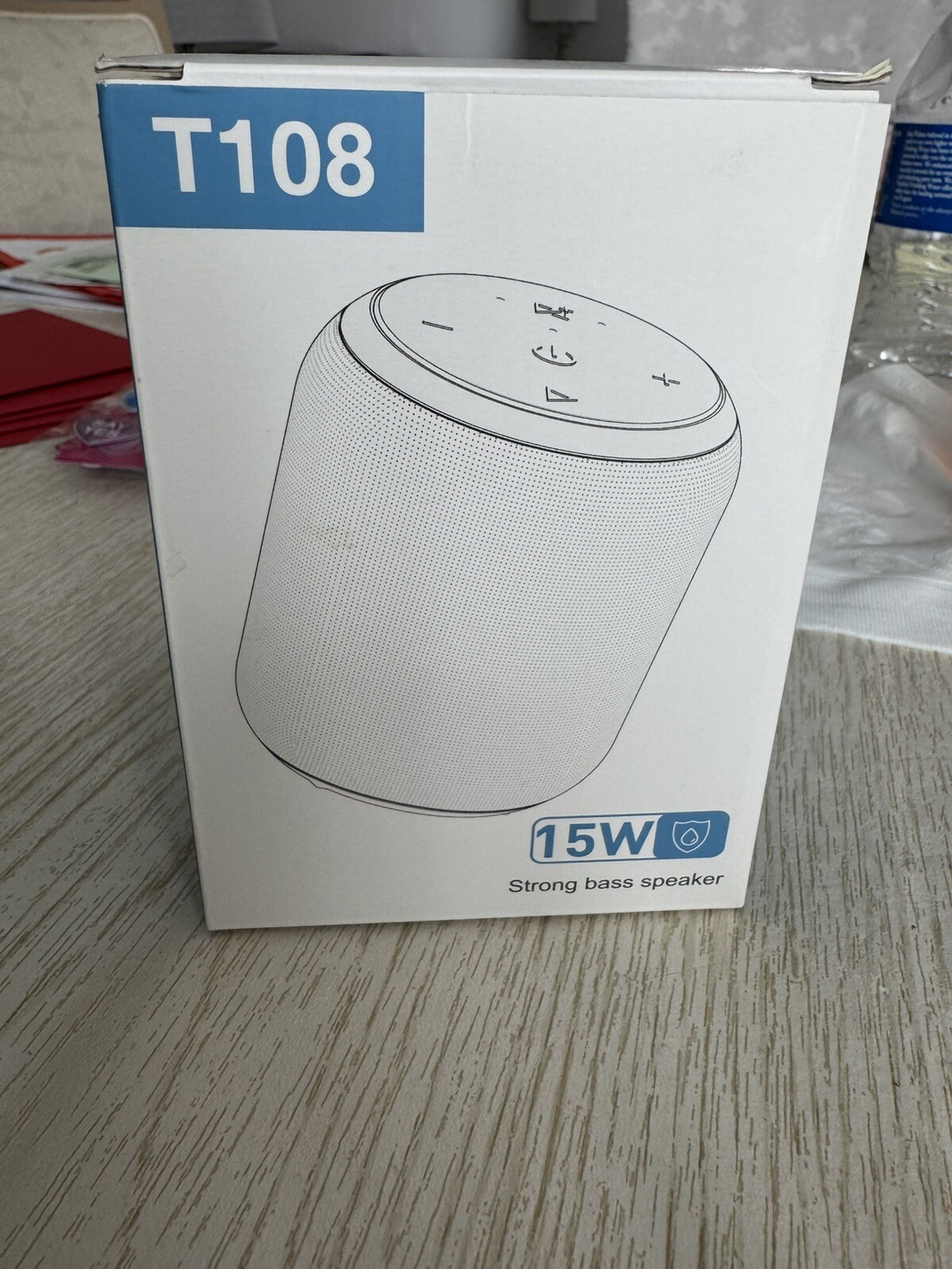 T108 Portable Waterproof Bluetooth Speaker with High-Quality Sound-image