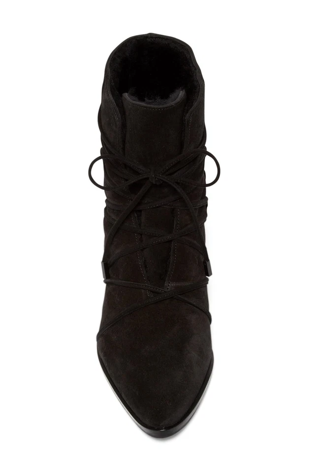 Женские черные миндальные ботинки Diane von Furstenberg Jayena на шнуровке размер. 38 - Изображение 4 из 4