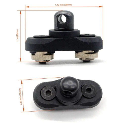 M-lok Sling Swivel Stud Mount Rail Attachment Adapter for MLok Mount System - Picture 4 of 8