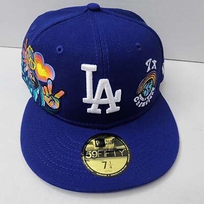Los Angeles Dodgers New Era 59 fifty Groovy 7x champions  display picture 2