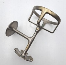 Antique/Vintage Bathroom Cup Tumbler Toothbrush Holder Wall Mount Nickel Plated