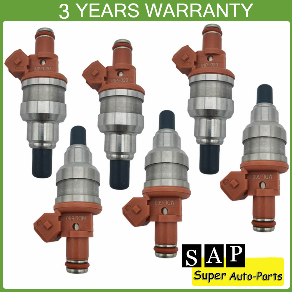 6PCS Fuel Injector 560CC For Mitsubishi Lancer Evolution 5-9 Colt
