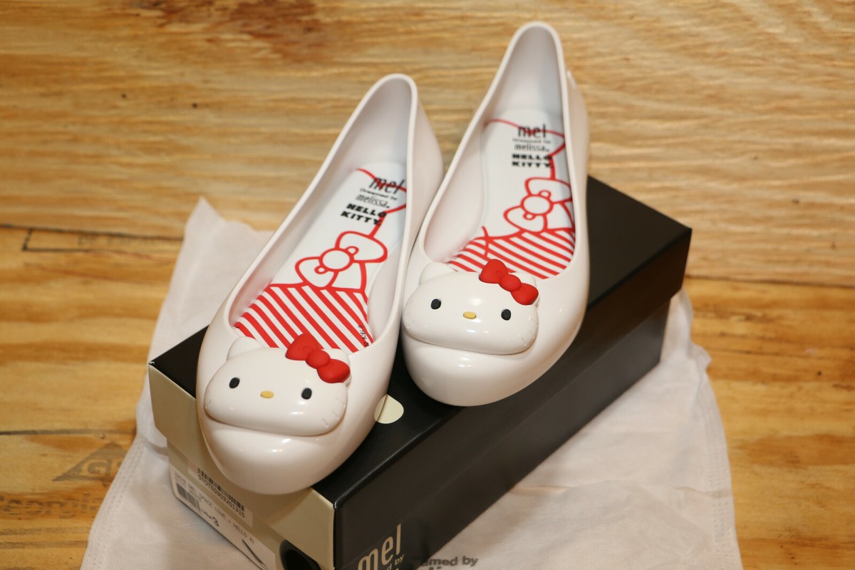 MINI Melissa Space Love HelloKitty Flat Shoes White YOUTH