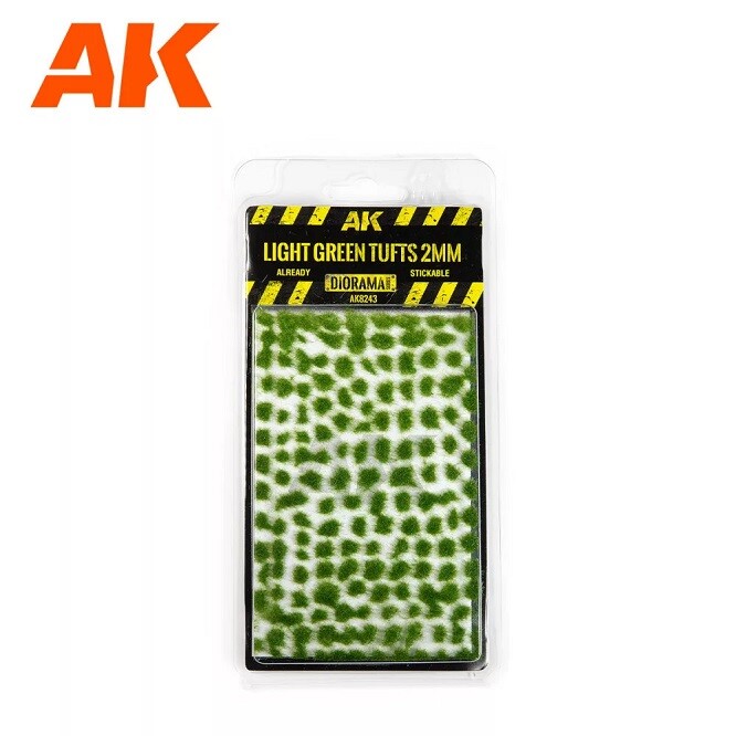 Ak Interactive AK8243 - Light Green Tufts 2mm - New