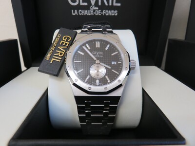 Gevril Gotham Men's 49410B Swiss Automatic ETA 2895-2 Stainless