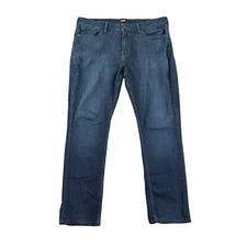 Paige Jeans Mens 38x32 Blue Federal Straight Stretch Denim Made In USA