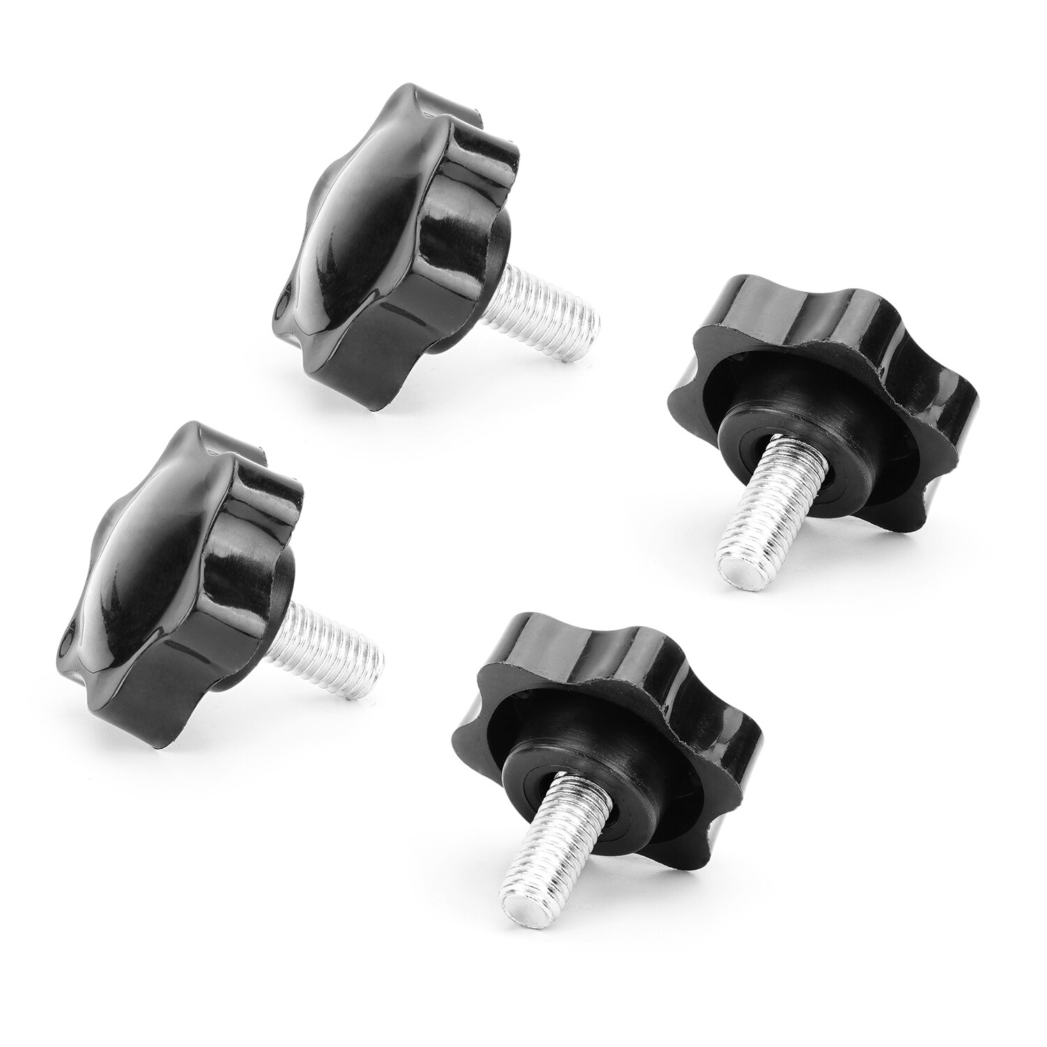 M6 M8 M10 Hex Shaped Star Knobs Grips Clamping Screw On Knob Bolt