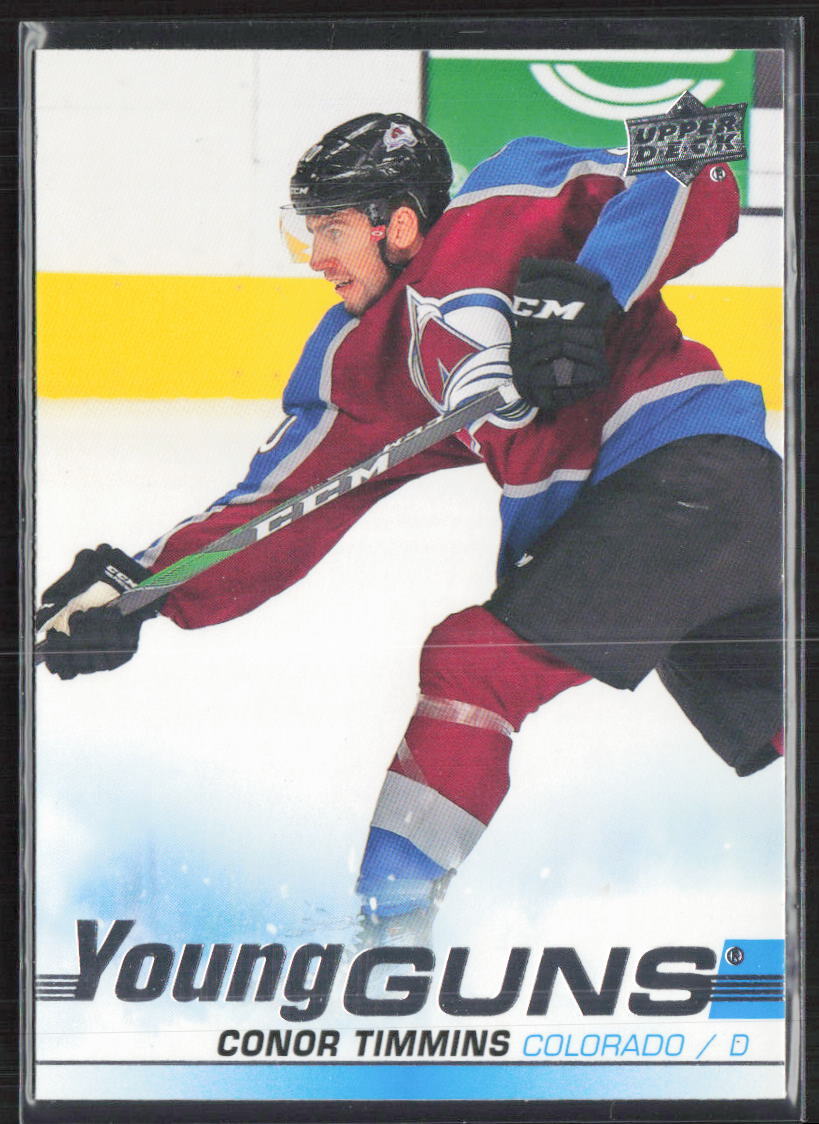 2019-20 Upper Deck #203 Conor Timmins Young Guns Rookie RC