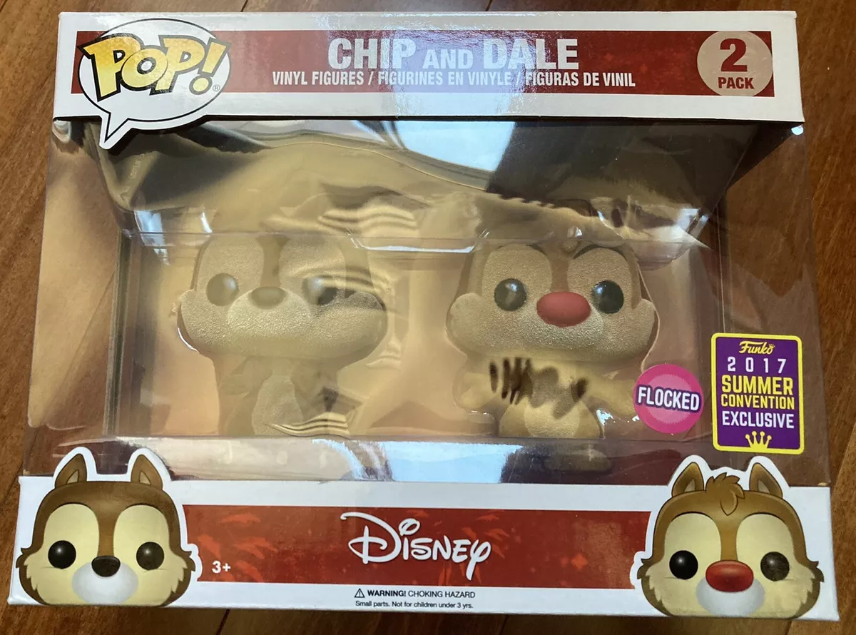 Funko Pop Disney Chip N Dale Flocked 2-Pack SDCC Summer 2017