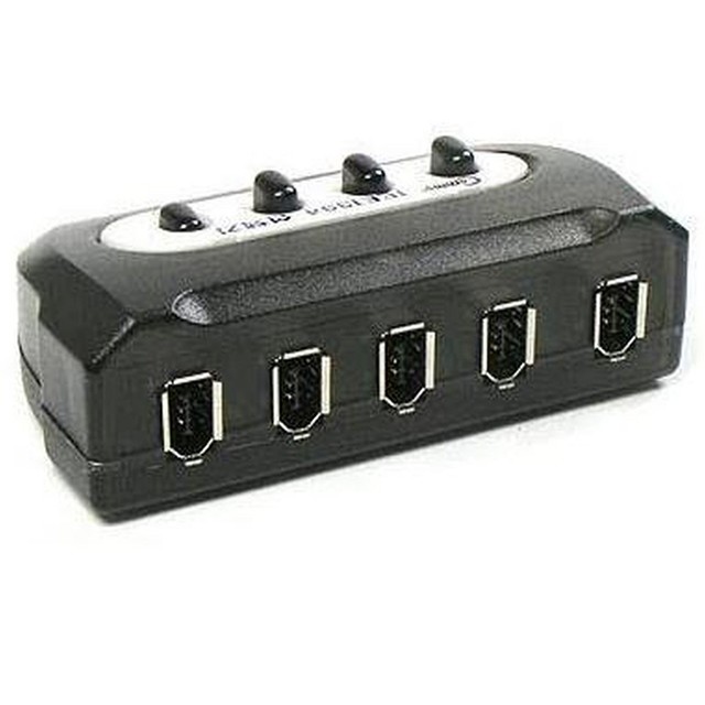 4 Port Firewire IEEE 1394 Manual Selector Sharing Switch BOX 4:1 PC Camera