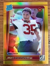 Jaret Patterson 2021 Donruss Gold Holo Press Proof Premium Rated Rookie #298