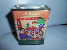 VTG 1998 MCSTEVEN'S CHOCOLATE MALT COCOA EMPTY 2.5 OZ TIN CONTAINER #303 RARE