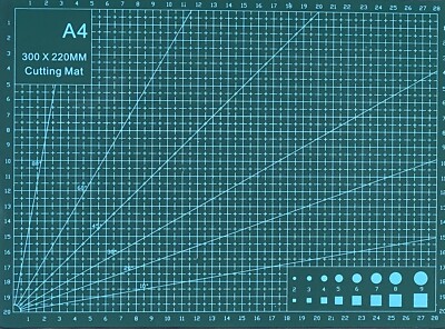 Self Healing Rotary profession Cutting Mat Double Sided A4 :9'' x 12'' 