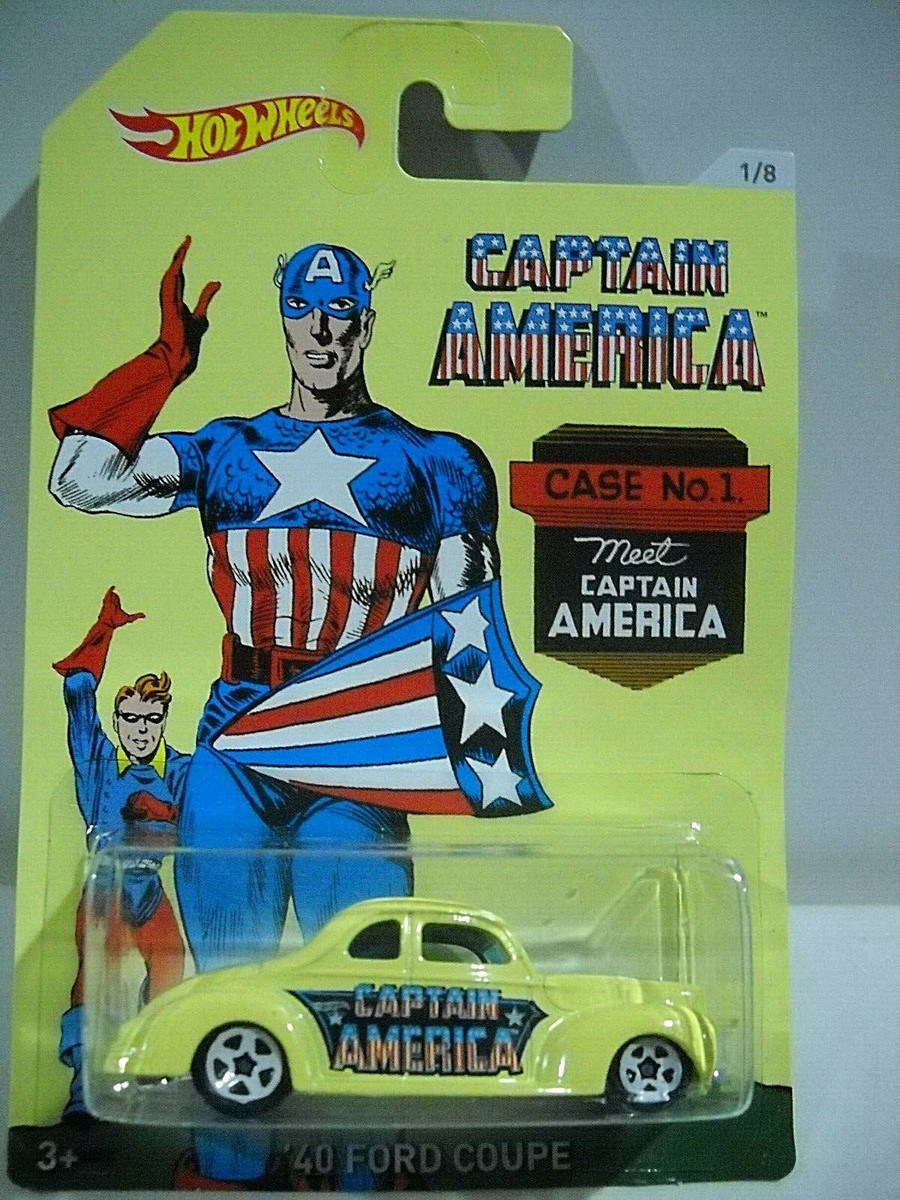 HOT WHEELS CAPTAIN AMERICA 40 FORD COUPE ON CARD | eBay