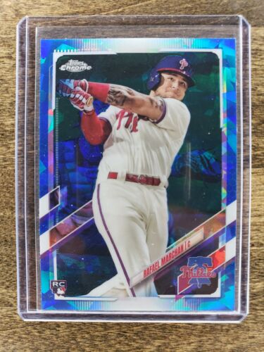 🔥 RAFAEL MARCHAN 2021 TOPPS CHROME SAPPHIRE EDITION RC PHILLIES ROOKIE CARD 🔥 - Picture 1 of 2