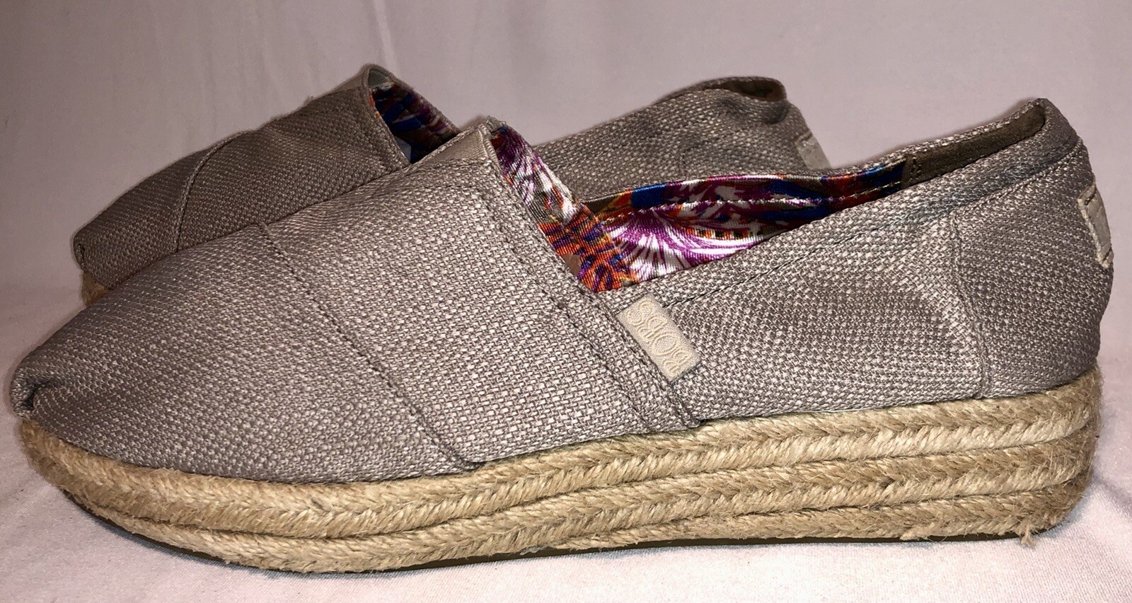 Bobs Memory Foam Platform Espadrille Sneakers Sz … - image 1
