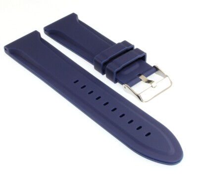 Silicone Watch Strap Model Mariner Blue 20mm