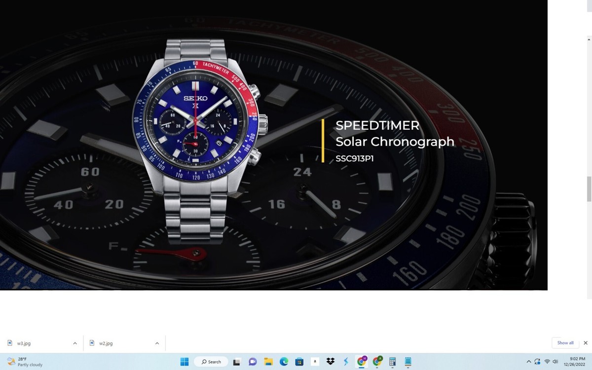 SEIKO SSC913 Prospex Speedtimer Solar Chronograph SSC913-MINT | eBay